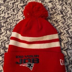New England Patriots Do Your Job beanie with Pom